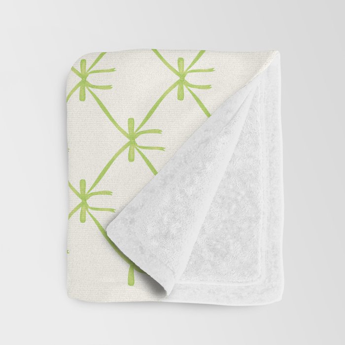 Bows & Ribbons Pattern V Green Throw Blanket Gallery Image 3