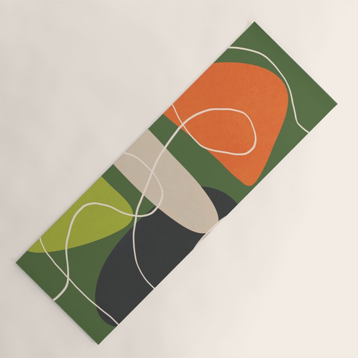 Minimal Colorful Abstract Shapes 2 Yoga Mat Gallery Image 1
