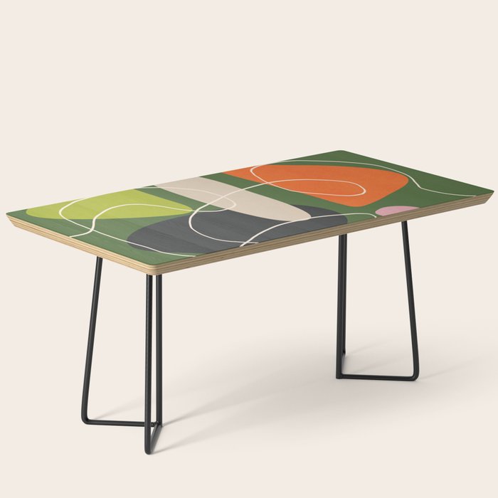 Minimal Colorful Abstract Shapes 2 Coffee Table Gallery Image 1