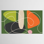 Minimal Colorful Abstract Shapes 2 Tablecloth Gallery Image 2