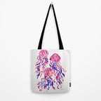 Jellyfish - Magenta Palette Tote Bag Gallery Image 2
