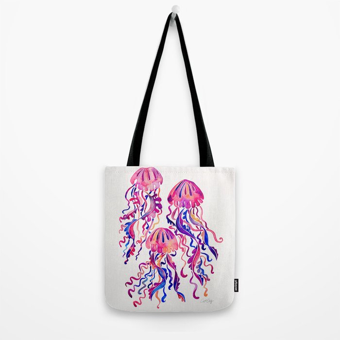Jellyfish - Magenta Palette Tote Bag Gallery Image 2