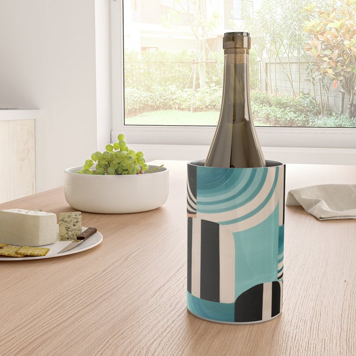 Retro Geometric Shapes 1 Wine Chiller Gallery Image 4