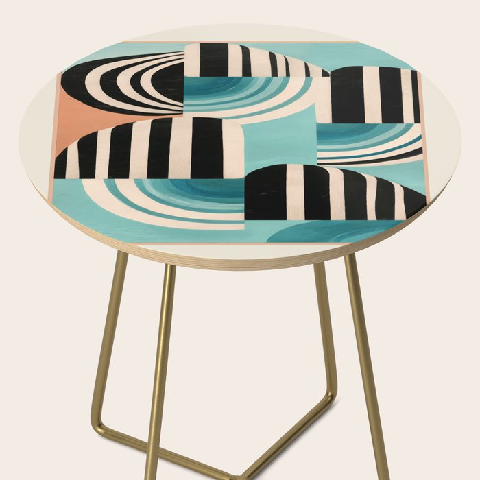 Retro Geometric Shapes 1 Side Table Gallery Image 2