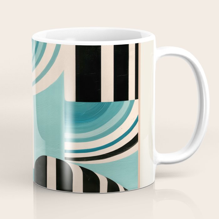 Retro Geometric Shapes 1 Coffee Mug Gallery Image 1