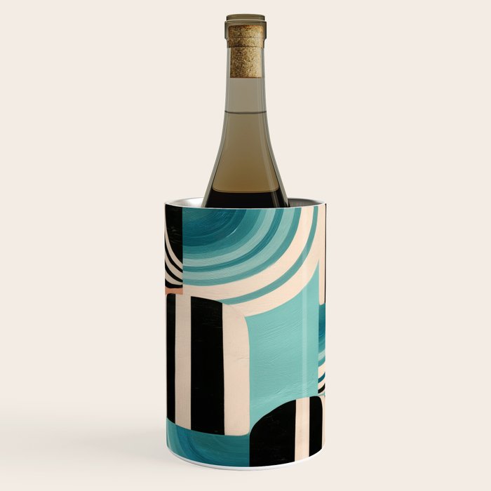 Retro Geometric Shapes 1 Wine Chiller Gallery Image 1