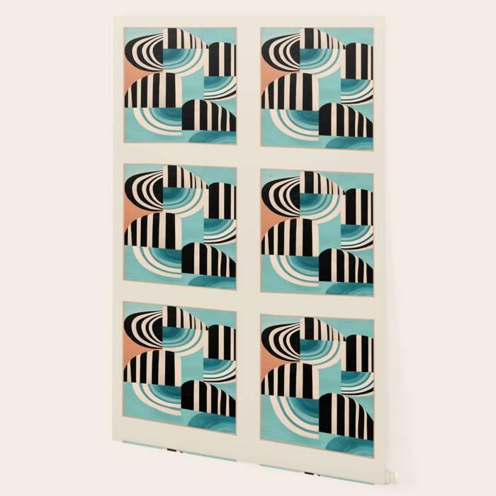 Retro Geometric Shapes 1 Wallpaper Gallery Image 2