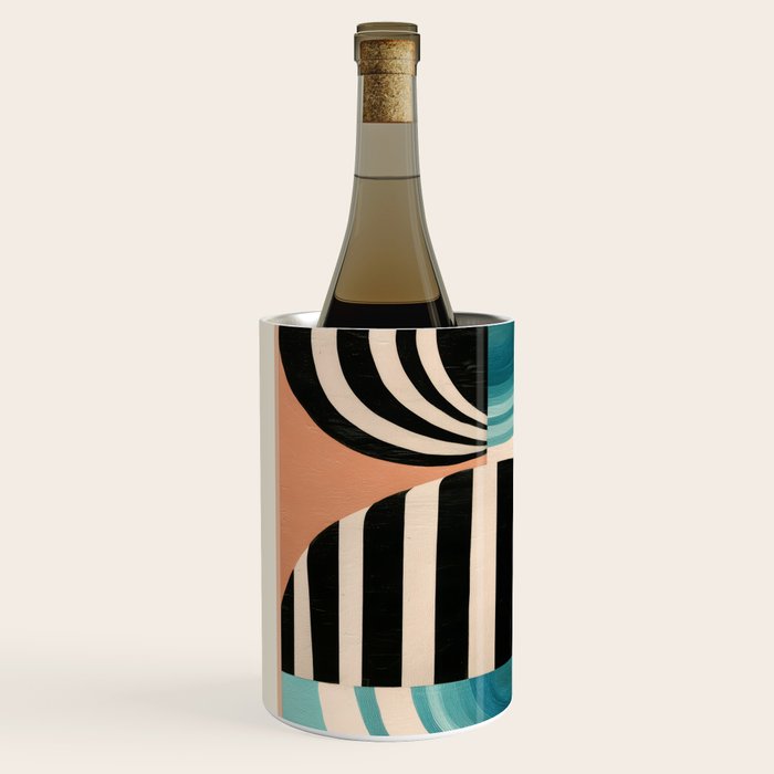 Retro Geometric Shapes 1 Wine Chiller Gallery Image 2
