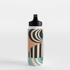 Retro Geometric Shapes 1 Water Bottle Gallery Image 3