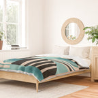 Retro Geometric Shapes 1 Duvet Cover Gallery Image 2