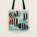Retro Geometric Shapes 1 Tote Bag Gallery Image 1