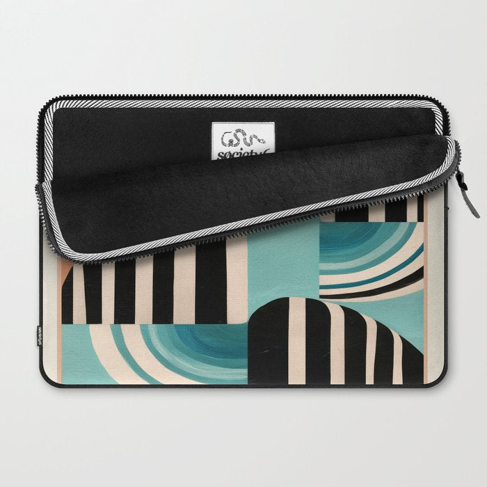Retro Geometric Shapes 1 Laptop Sleeve Gallery Image 2