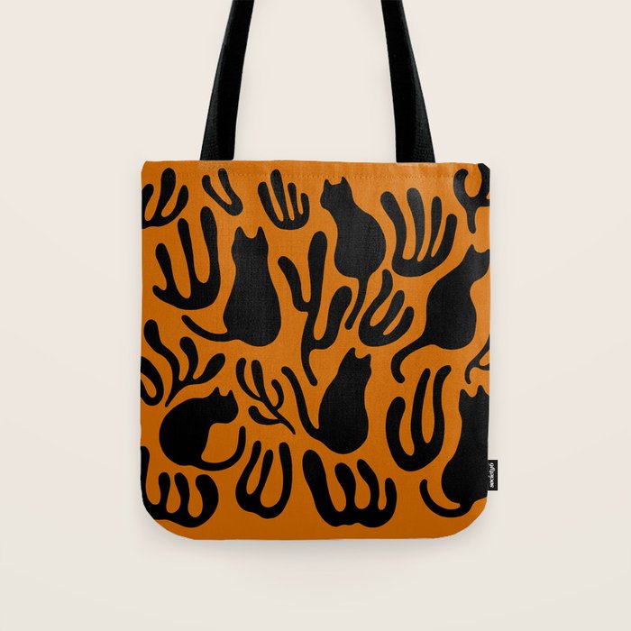 Pattern Cat 02a Autumn Tote Bag Gallery Image 1