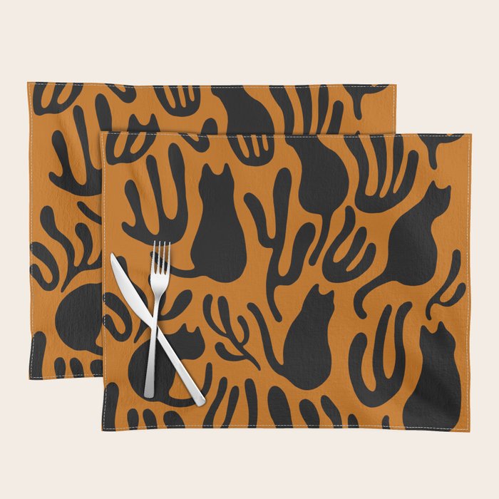 Pattern Cat 02a Autumn Placemat Gallery Image 1