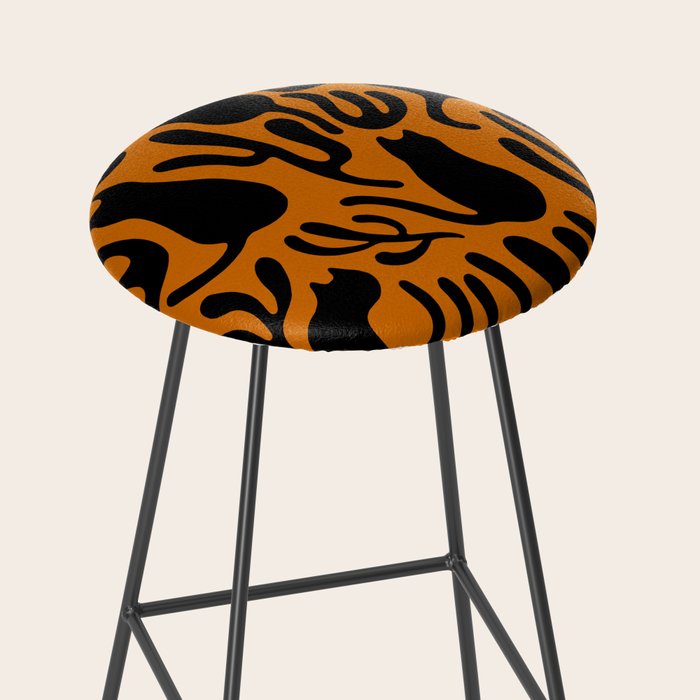 Pattern Cat 02a Autumn Stool Gallery Image 2