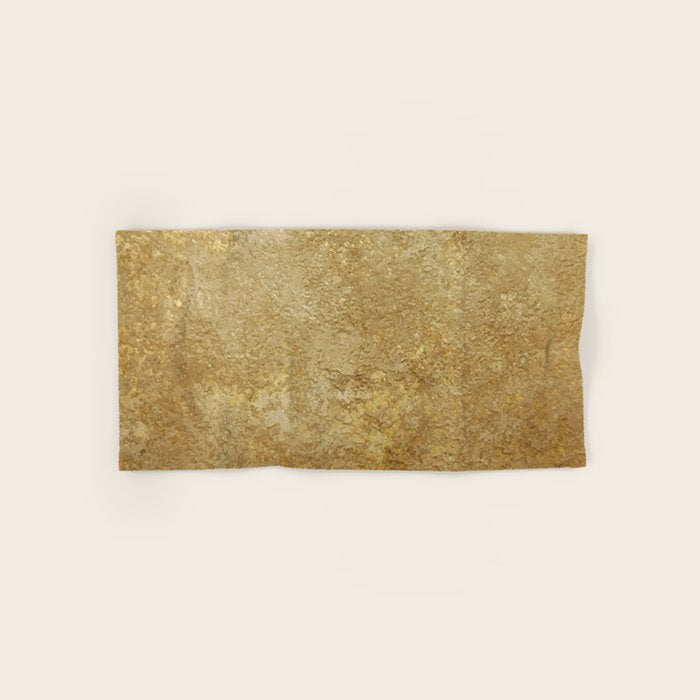Gold Rush, Golden Shimmer Texture, Exotic Metallic Shine Graphic Design Bath Towel Gallery Image 1