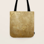 Gold Rush, Golden Shimmer Texture, Exotic Metallic Shine Graphic Design Tote Bag Gallery Image 1