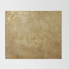 Gold Rush, Golden Shimmer Texture, Exotic Metallic Shine Graphic Design Throw Blanket Gallery Image 2