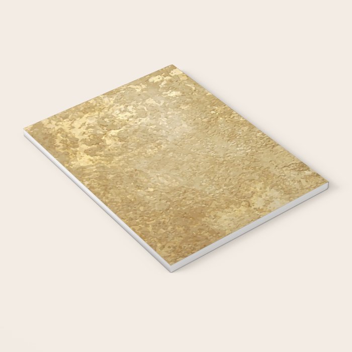 Gold Rush, Golden Shimmer Texture, Exotic Metallic Shine Graphic Design Notebook Gallery Image 3