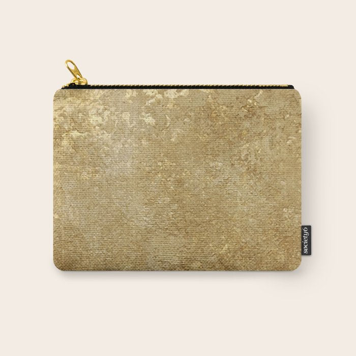 Gold Rush, Golden Shimmer Texture, Exotic Metallic Shine Graphic Design Carry All Pouch Gallery Image 1