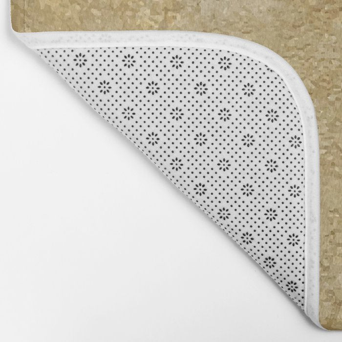 Gold Rush, Golden Shimmer Texture, Exotic Metallic Shine Graphic Design Bath Mat Gallery Image 2