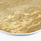 Gold Rush, Golden Shimmer Texture, Exotic Metallic Shine Graphic Design Bath Mat Gallery Image 3