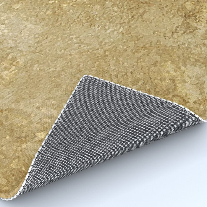 Gold Rush, Golden Shimmer Texture, Exotic Metallic Shine Graphic Design Rug Gallery Image 4
