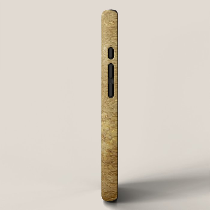 Gold Rush, Golden Shimmer Texture, Exotic Metallic Shine Graphic Design iPhone Case Gallery Image 2