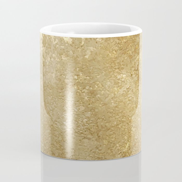 Gold Rush, Golden Shimmer Texture, Exotic Metallic Shine Graphic Design Coffee Mug Gallery Image 4
