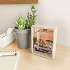 Rome cute van with lots of flowers | Roma street | Travel photography Mini Art Print Gallery Image 2