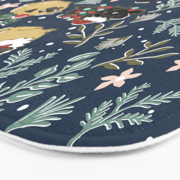 Christmas Pugs Bath Mat Gallery Image 3