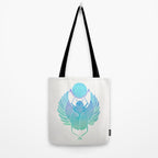 Egyptian Scarab - Turquoise OmbrÃ© Tote Bag Gallery Image 2