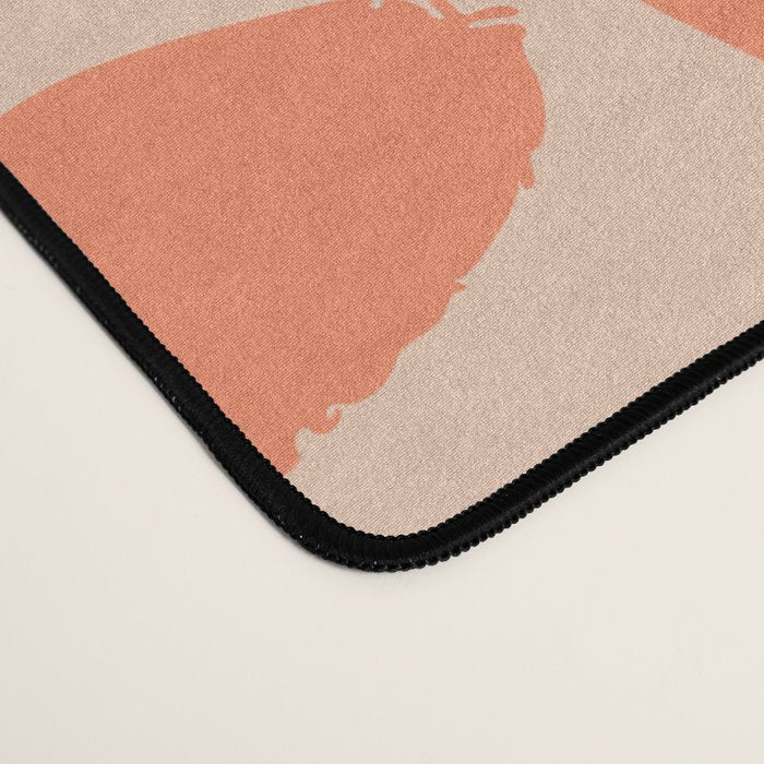 Summer Abstract, Floral Prints, Orange, Teal, Blue, Colourful Prints. Desk Mat Gallery Image 4