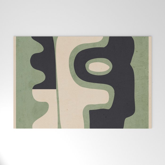 Modern Abstract Minimal Shapes 19 Welcome Mat Gallery Image 1