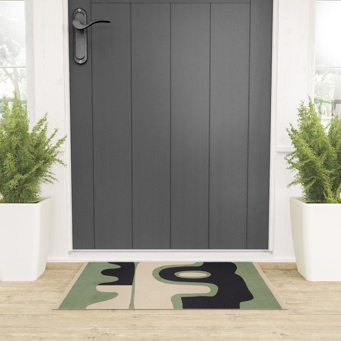 Modern Abstract Minimal Shapes 19 Welcome Mat Gallery Image 3