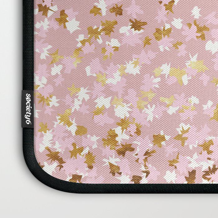 Floating Confetti - Pink Blush and Gold Laptop Sleeve Gallery Image 3
