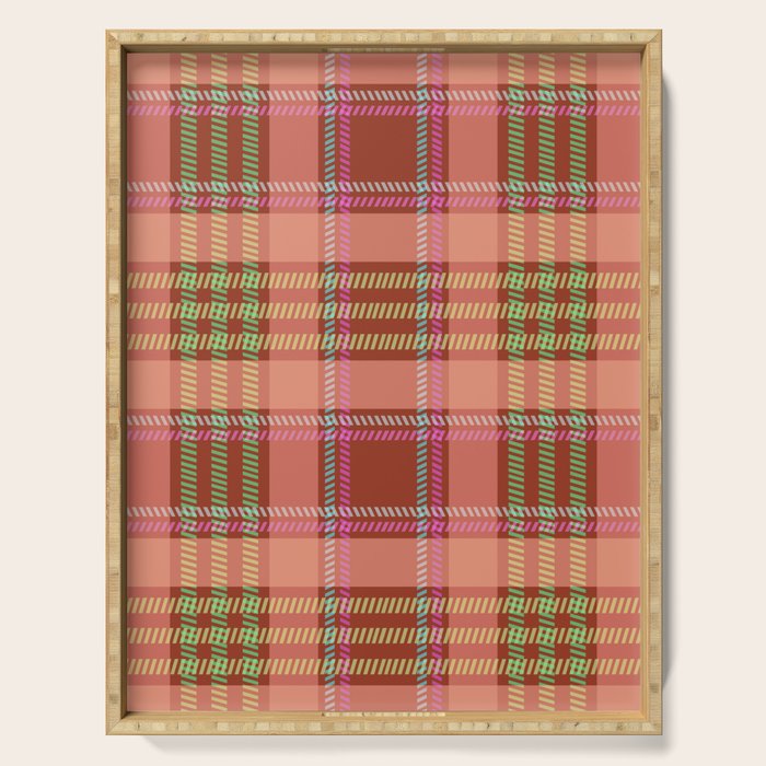 Modern Charm Plaids Serving Tray Gallery Image 1
