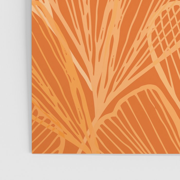 Modern Garden in Orange Poster Gallery Image 3