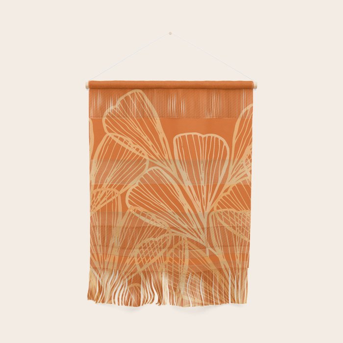 Modern Garden in Orange Wall Hanging Gallery Image 1