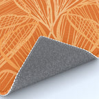 Modern Garden in Orange Rug Gallery Image 4