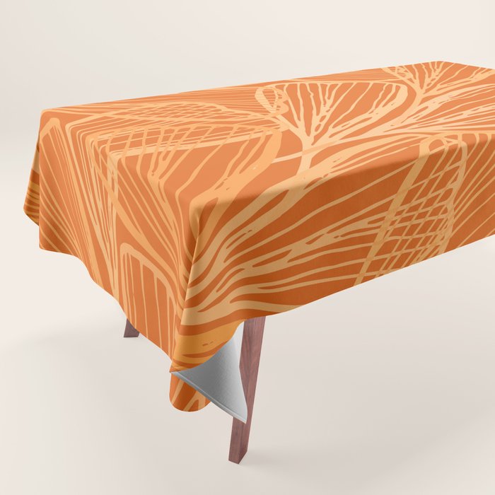 Modern Garden in Orange Tablecloth Gallery Image 1