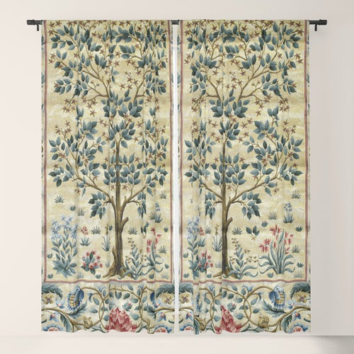 William Morris Woodland Tree Of Life Window Curtain Gallery Image 5