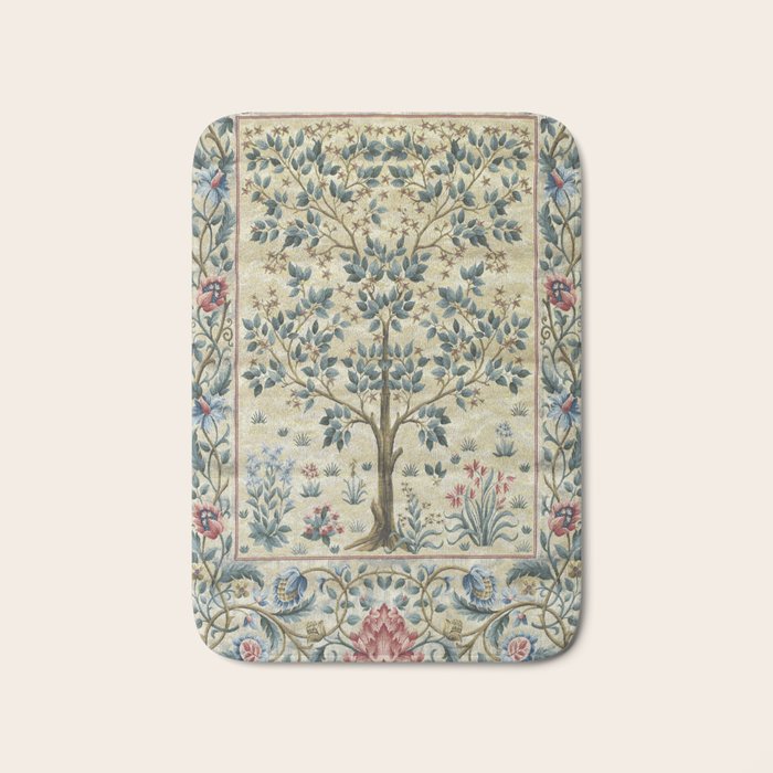 William Morris Woodland Tree of Life Bath Mat Gallery Image 1