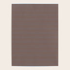 Narrow Stripes Pattern in Brown and Blue Poster Gallery Image 4