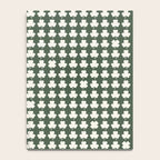Clovers XXXIX Dark Green Botanical Pattern Notebook Gallery Image 4