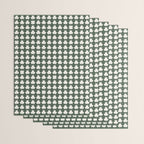 Clovers XXXIX Dark Green Botanical Pattern Wrapping Paper Gallery Image 3