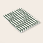 Clovers XXXIX Dark Green Botanical Pattern Notebook Gallery Image 3