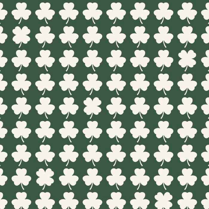 Clovers XXXIX Dark Green Botanical Pattern Coffee Mug Gallery Image 2