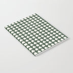 Clovers XXXIX Dark Green Botanical Pattern Notebook Gallery Image 2