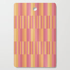 Mixed Stripes Pattern V Pink Yellow Orange Cutting Board Gallery Image 1